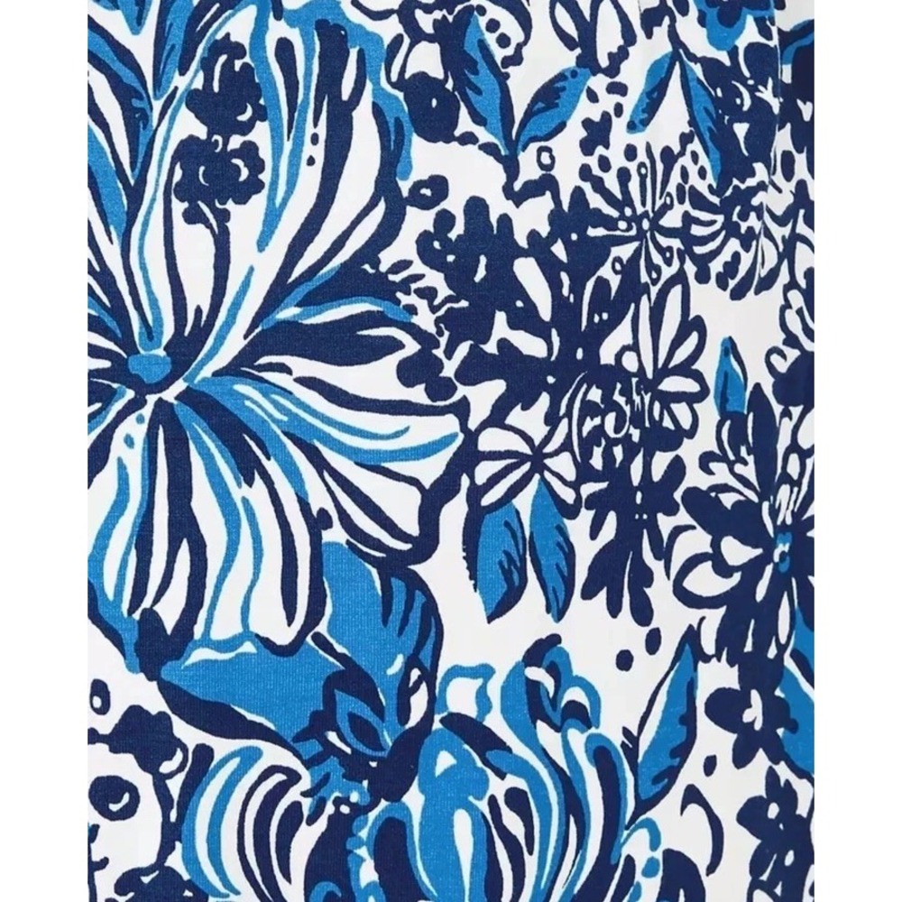 Lilly Pulitzer Wyota Skirted Romper Low Tide Navy Blue Pandarama XL NWT - Picture 3 of 3